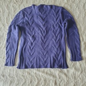 Purple Knit Sweater Parisian Signature Vintage